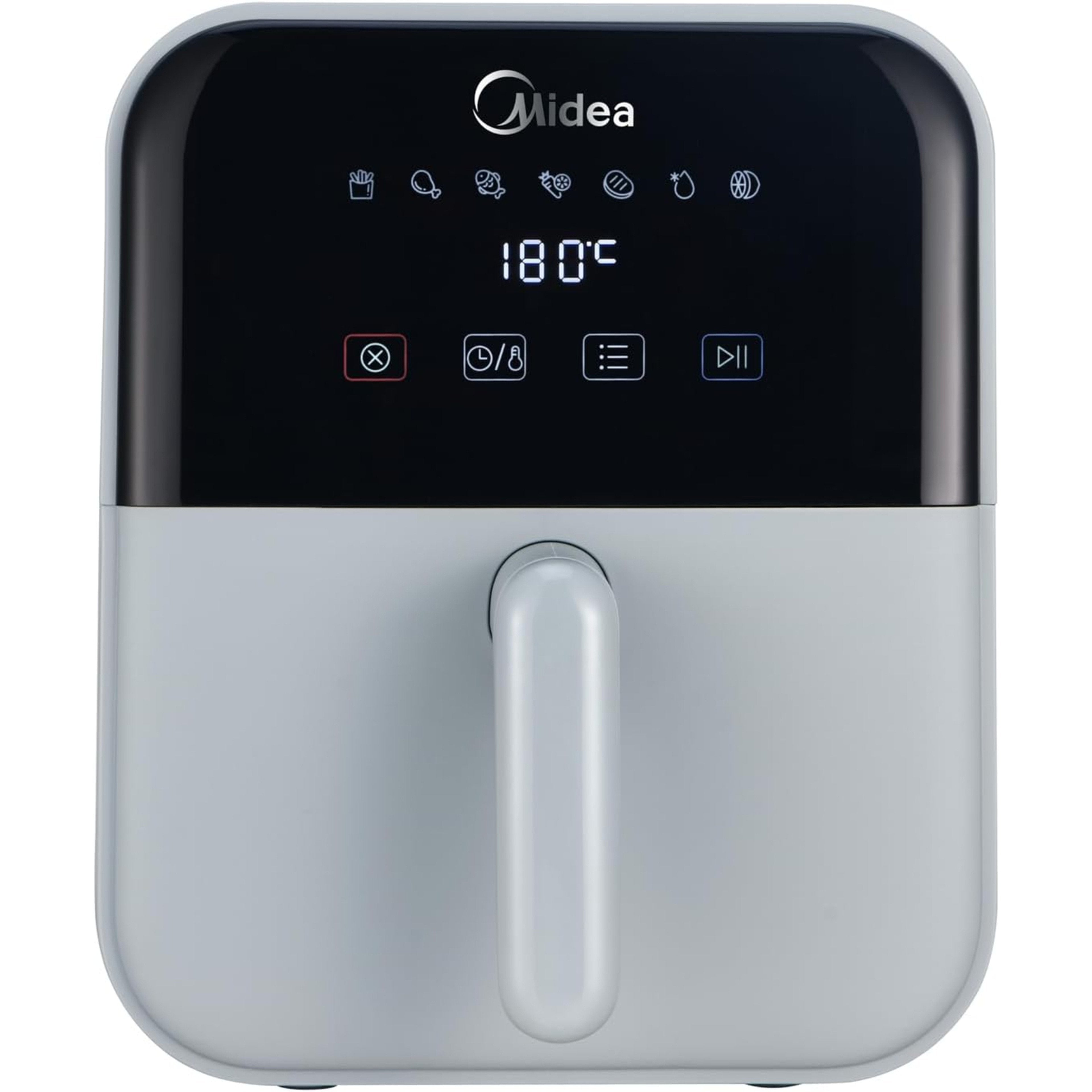 Midea 4 L Digital Air Fryer – 1400 W, 6 Preset Menus, Touch Screen Midea 4 L Digital Air Fryer – 1400 W, 6 Preset Menus, Touch Screen